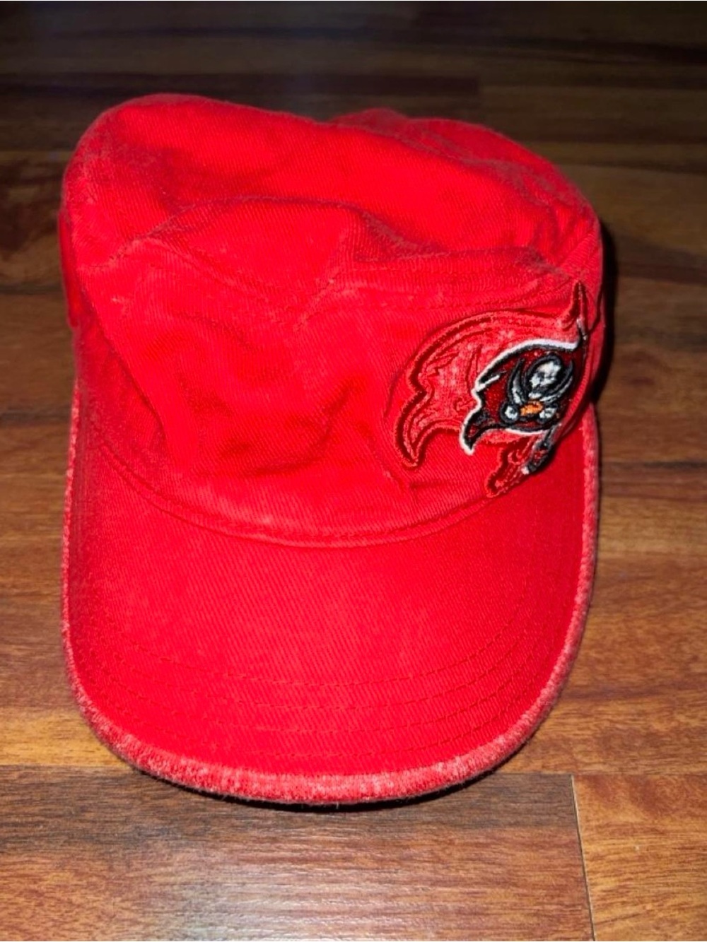 NFL Red Cap with Team Logo Patch